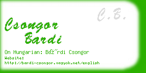 csongor bardi business card